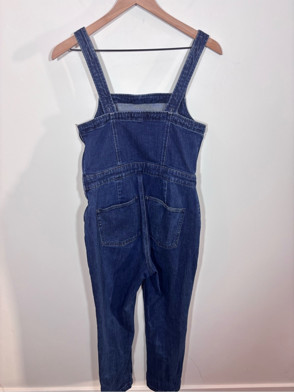 J.Crew Jeans Denim Overall Jumpsuit Size 4 Medium Indigo Basic One Piece K3974 - Picture 6 of 14